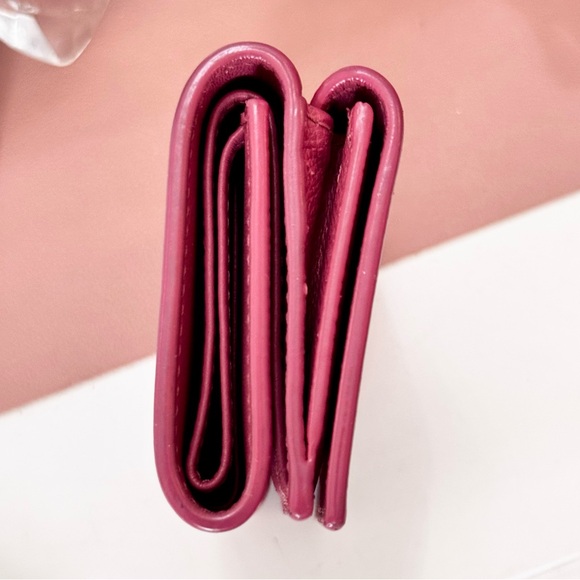 Pink Dior Compact Trifold Wallet - Picture 6 of 14